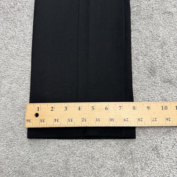 Express Photographer Wool Blend Dress Pants Men 32x32 Black Straight Leg Stretch - Picture 14 of 15